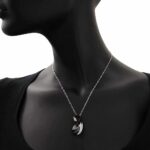 Collana Artlinea in Argento con Smalto e Zirconi Cigno Piccolo - Wild - ZCL1157-MB