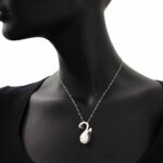 Collana Artlinea in Argento con Smalto e Zirconi Cigno Piccolo - Wild - ZCL1158-ML