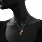 Collana Artlinea in Argento con Smalto e Zirconi Scorpione Piccolo - Wild - ZCL1288-MN