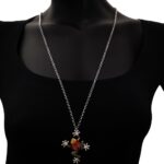 Collana Artlinea in Argento con Smalto e Zirconi Rana Grande - Wild - ZCL1310-ML