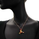 Collana Artlinea in Argento con Smalto Colibrì Piccolo - Wild - ZCL1311-MG