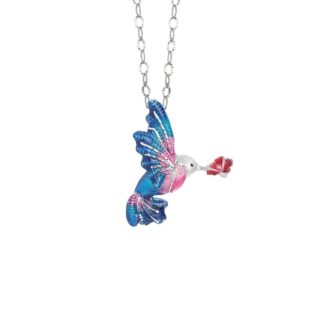 Collana Artlinea in Argento con Smalto Colibrì Piccolo - Wild - ZCL1315-MB