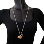 Collana Artlinea in Argento con Smalto e Siamite Pesce Grande - Wild - ZCL1340-MN