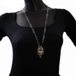 Collana Artlinea in Argento con Smalto e Zirconi Civetta - Wild - ZCL939-ML