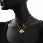 Collana Artlinea in Argento con Smalto e Zirconi Civetta - Wild - ZCL950-MN