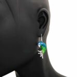 Orecchini Artlinea in Argento con Smalto e Zirconi Pappagallo - Wild - ZOR1145-MB