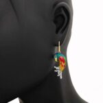 Orecchini Artlinea in Argento con Smalto e Zirconi Pappagallo - Wild - ZOR1147-MG