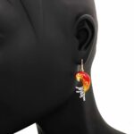 Orecchini Artlinea in Argento con Smalto e Zirconi Pappagallo - Wild - ZOR1148-MG