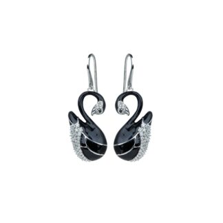 Orecchini Artlinea in Argento con Smalto e Zirconi Cigno - Wild - ZOR1156-MB