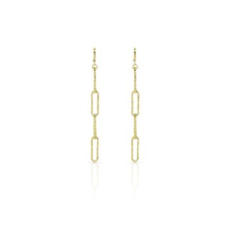 Orecchini Unoaerre in Bronzo con Maglia Paper Clip - Bronze - 1650