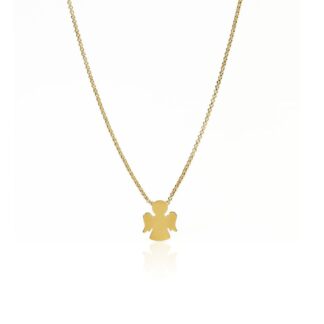 Collana Amen in Argento con Ciondolo Angelo - Prega, Ama - CLAG3