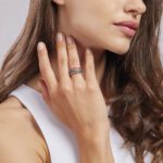 Anello Veretta Mabina in Argento con Zaffiri Sintetici - 523214