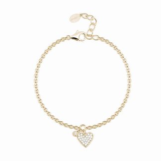 Bracciale Mabina in Argento con Zirconi e Cuore - 533450