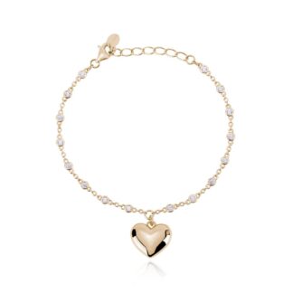 Bracciale Mabina in Argento con Cuore e Punti Luce - 533468