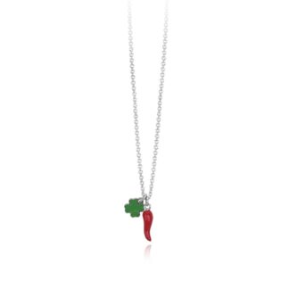 Collana Bimba Mabina in Argento e Smalto Fortuna - 553360