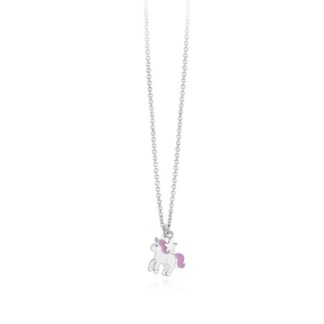 Collana Bimba Mabina in Argento e Smalto Unicorno - 553363