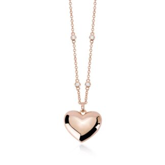 Collana Mabina in Argento con Cuore e Punti Luce - 553411