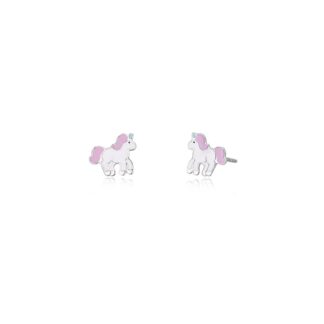 Orecchini Bimba Mabina in Argento e Smalto Unicorno - 563342