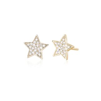 Orecchini Mabina in Argento con Zirconi e Stella - 563391