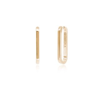 Orecchini Ovali Mabina in Argento Dorato - 563394