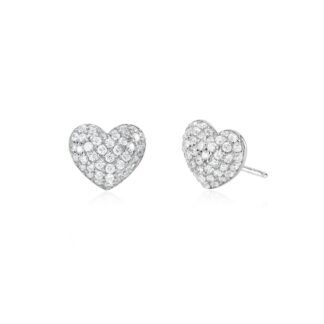 Orecchini Mabina in Argento con Zirconi Cuore - 563441