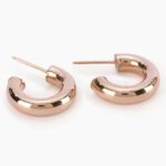 Orecchini a Cerchio Mabina in Argento Rosé - 563444