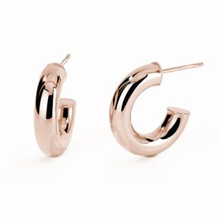 Orecchini a Cerchio Mabina in Argento Rosé - 563444