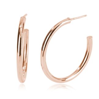 Orecchini a Cerchio Mabina in Argento Rosé - 563450