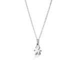 Ciondolo Le Bebè Bimbo in Oro Bianco con Diamanti - i Pavé Mini - LBB153