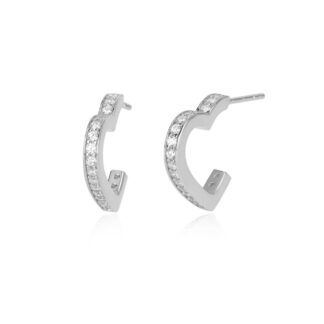 Orecchini Cuore Mabina in Argento con Zirconi - 563378