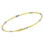Bracciale Zancan in Oro Giallo e Bianco - Insignia Gold - EB803GB