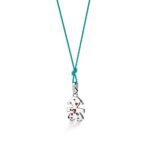 Ciondolo Le Bebé Bimba in Oro Bianco con Diamante Cuore - Lovely - LBB583