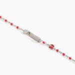 Bracciale Neonata Mabina in Argento e Smalto | Targhetta - 533498