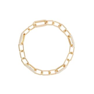 Bracciale Mabina in Argento con Zirconi e Maglia Ovale - 533501