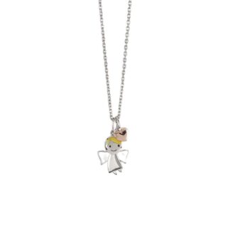 Collana Bimba Mabina in Argento e Smalto Angelo - 553416
