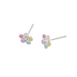 Orecchini Bimba Mabina in Argento e Smalto Fiore - 563456
