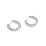 Orecchini a Cerchio Mabina in Argento con Zirconi - 563469