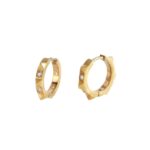 Orecchini a Cerchio Mabina in Argento con Zirconi - 563475