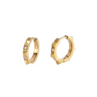 Orecchini a Cerchio Mabina in Argento con Zirconi - 563475