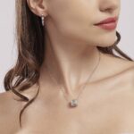 Orecchini a Cerchio Mabina in Argento con Zirconi - 563476