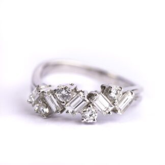 Anello da Donna in Oro Bianco con Diamanti – AN9978/73