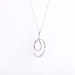 Collana con Pendente in Oro Bianco con Diamanti - GI022AV32F