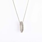 Collana Girocollo in Oro Bianco con Diamanti – KCLD445