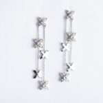 Orecchini Pendenti in Oro Bianco con Diamanti - OR707AV35M