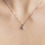 Collana con Ciondolo in Oro Bianco con Diamanti - CL8DLTG