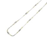 Collana Zancan in Oro Bianco e Giallo Nodi - Insignia Gold - EC635GB