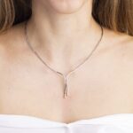 Collana con Pendente in Oro Bianco con Diamanti - GI16LTG49M