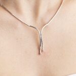 Collana con Pendente in Oro Bianco con Diamanti - GI16LTG49M