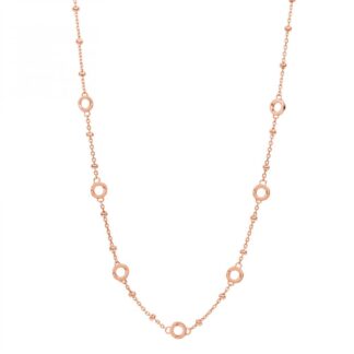 Collana Componibile Rosato in Argento con Anelli - Storie - RZC011