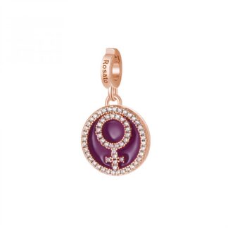 Charm Rosato in Argento con Zirconi Donna Forza - Storie - RZLE036